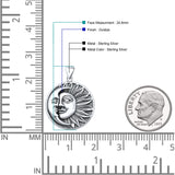  Sun & Moon Pendant Necklace