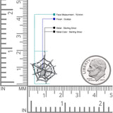  Spider & Web Pendant Necklace