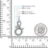  Snake Pendant Necklace