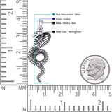  Cobra Snake Pendant Necklace