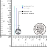  Lotus Pendant Necklace