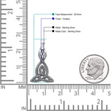  Celtic Knot Snakes Pendant Necklace