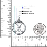  Lucifer Sigil Pendant Necklace