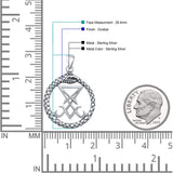  Lucifer Sigil Pendant Necklace