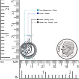  Moon & Stars Pendant Necklace