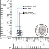  Moon & Stars Pendant Necklace