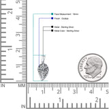  Leaf & Dragonfly Pendant Necklace