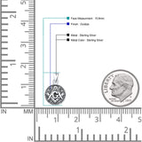  Masonic Freemason Pendant Necklace