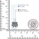  Celtic Bear Paw Pendant Necklace