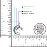  Celtic Moon & Tree Pendant Necklace