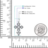  Cross Filigree Pendant Necklace