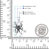  Octopus Pendant Necklace