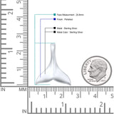  Whale Tail Pendant Necklace