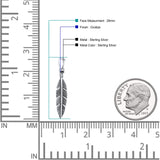  Feather Pendant Necklace