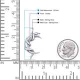  Moon & Snake Pendant Necklace