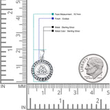  Valknut Pendant Necklace