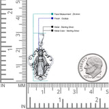 Virgin Mary Pendant Necklace