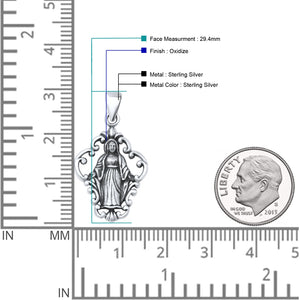 Virgin Mary Pendant Necklace