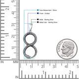 Infinity Snake Pendant Necklace
