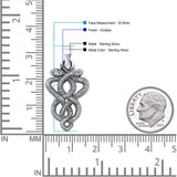  Twisted Snake Pendant Necklace