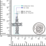  Celtic Cross Pendant Necklace