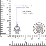  Hamsa & Star Of David Pendant Necklace