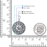  Sun, Moon & Zodiacs Charm Pendant Necklace