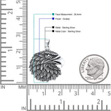  Eagle Head Charm Pendant Necklace