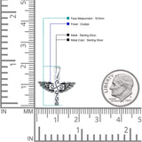  Cross & Wings Charm Pendant Necklace