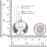  Ankh & Wings Pendant Necklace