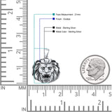  Lion Head Pendant Necklace