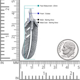  Feather Pendant Necklace