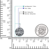  Ocean Waves Pendant Necklace