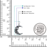  Moon Waves Pendant Necklace