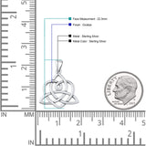  Triquetra & Heart Pendant Necklace