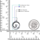  Wave Pendant Necklace