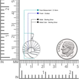  Sun & Hills Pendant Necklace