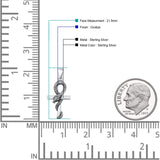  Cross & Snake Pendant Necklace