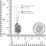  Om & Hand Pendant Necklace