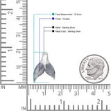 Whale Tail Pendant Necklace