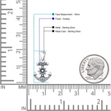 Anchor & Helm Pendant Necklace