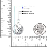 Stork Filigree Pendant Necklace