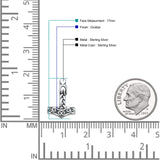 Celtic Hammer Pendant Necklace