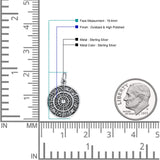  Zodiac Wheel Pendant Necklace