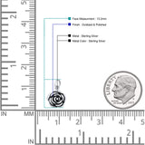  Rose Flower Pendant Necklace