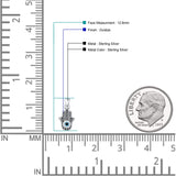 Hand Of Hamsa & Evil Eye Pendant