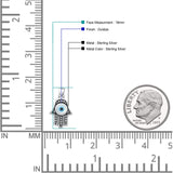 Evil Eye & Hand Of Hamsa Pendant