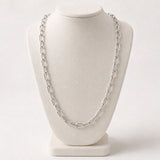 Twisted Rope Paperclip Chain Necklace