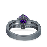 Two Piece Round CZ Ring