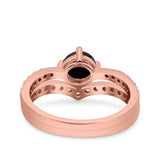 Two Piece Round CZ Ring